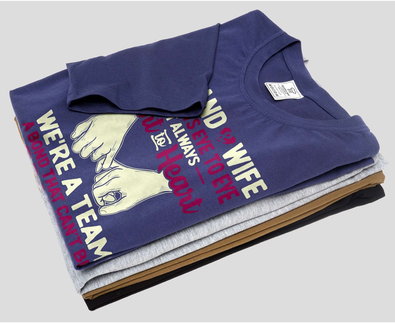 Men's Husband and Wife T-shirt couple Valentine's day anniversary family gifts gallery