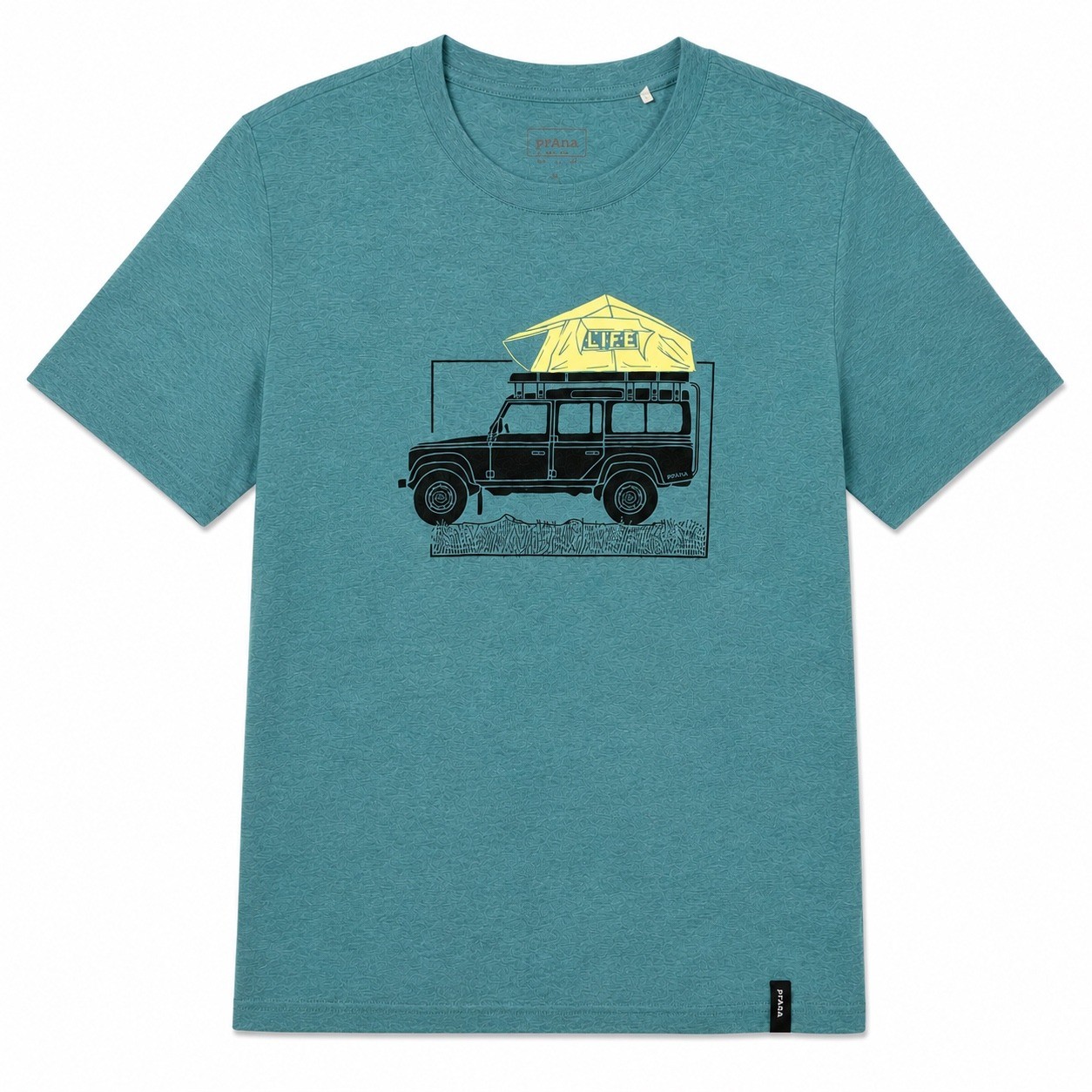 Prana Camp Life Journeyman Graphic T-Shirt Aqua Heather Small gallery