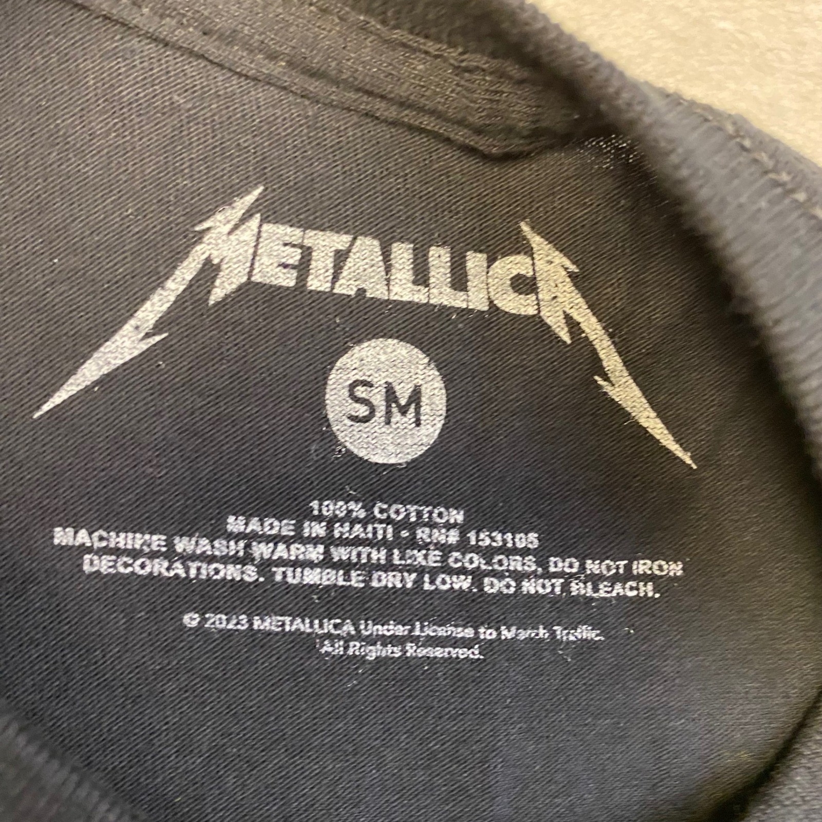Metallica 2023-2024 Tour T-Shirt Band Tee Concert Graphic Black Small gallery