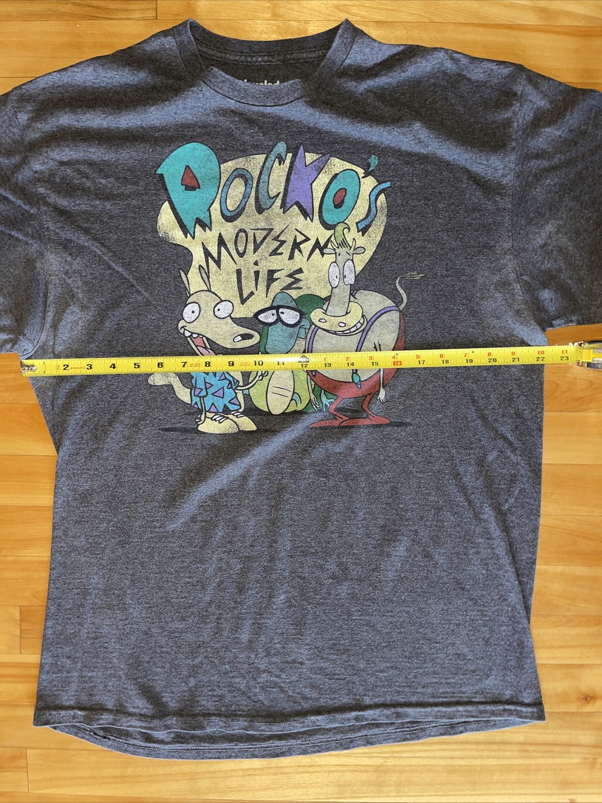 Rockos Modern Life T Shirt XL Nickelodeon 90s Cartoon Graphic Tee Gray gallery