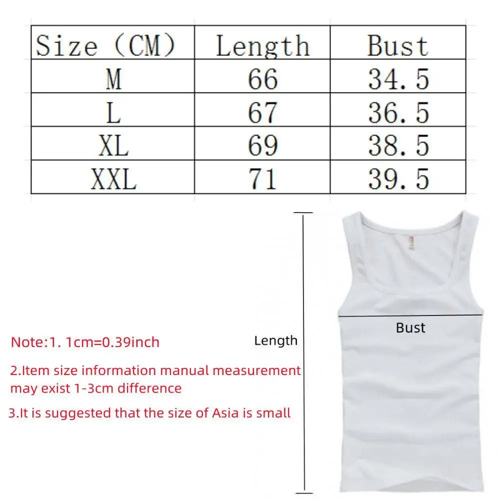 3pcs/Lot Cotton Sleeveless T-shirt Men's And Women's Solid Color Casual gallery