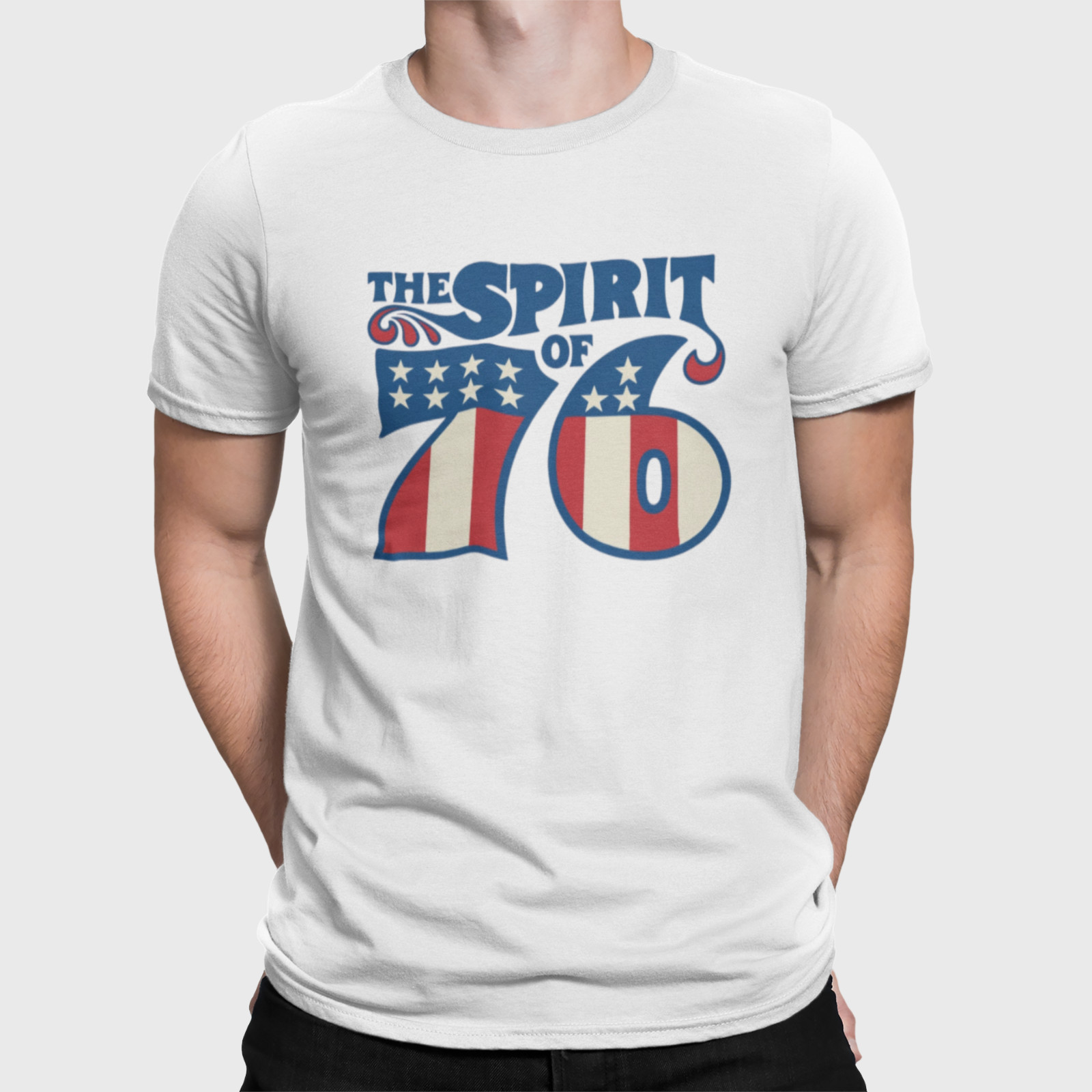 Spirit of 76 T-Shirt | Vintage American Flag Retro Patriotic Graphic Tee gallery