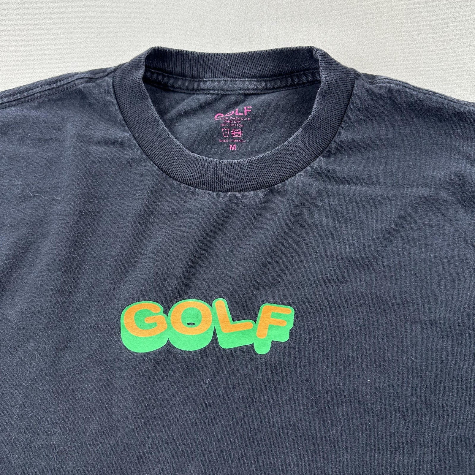 Golf Wang T-Shirt Mens Medium Black 3D Bubble Logo Tyler The Creator Odd Future gallery