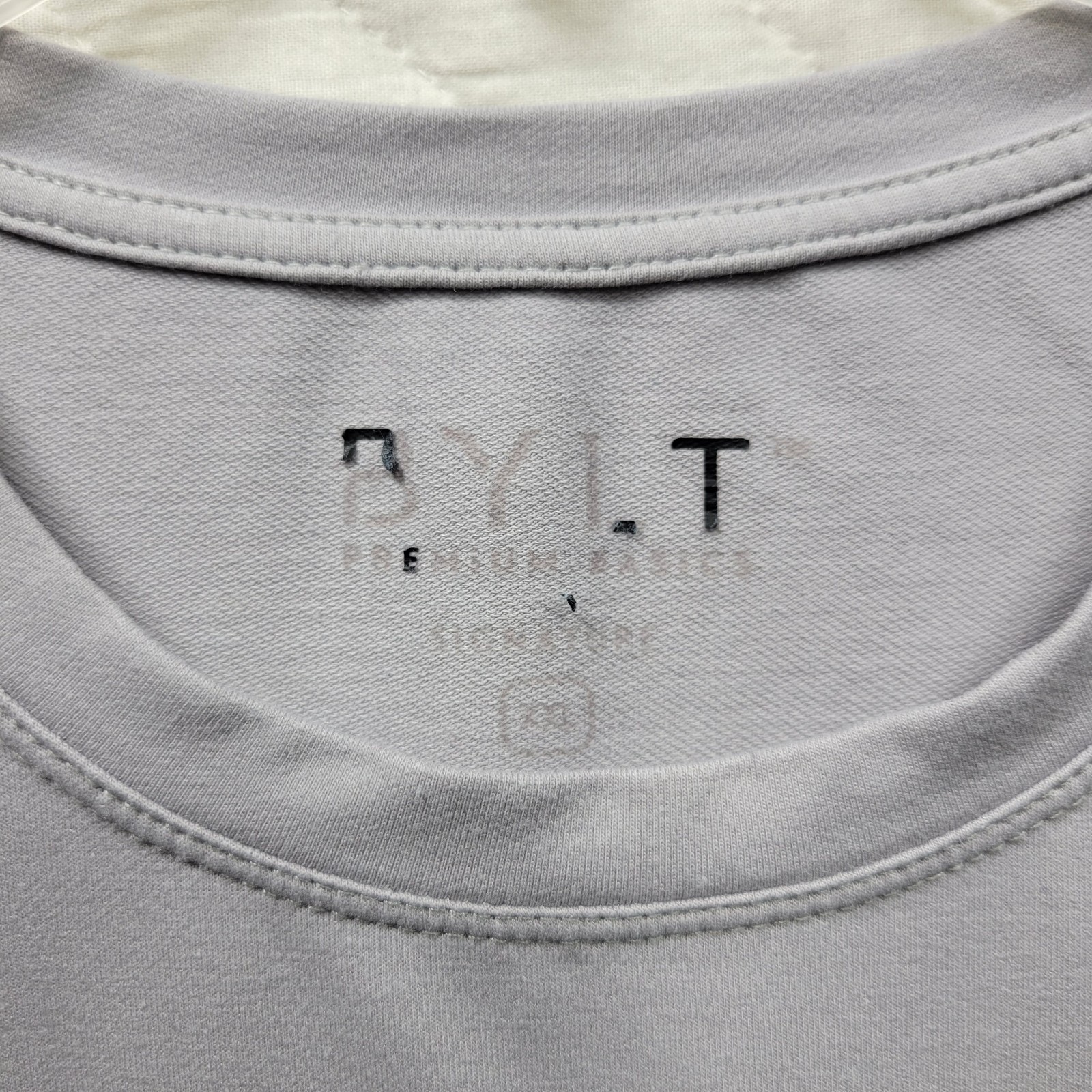 BYLT Shirt Men XXL Gray Signature Basic Tee Workout Athleisure Casual Neutral gallery