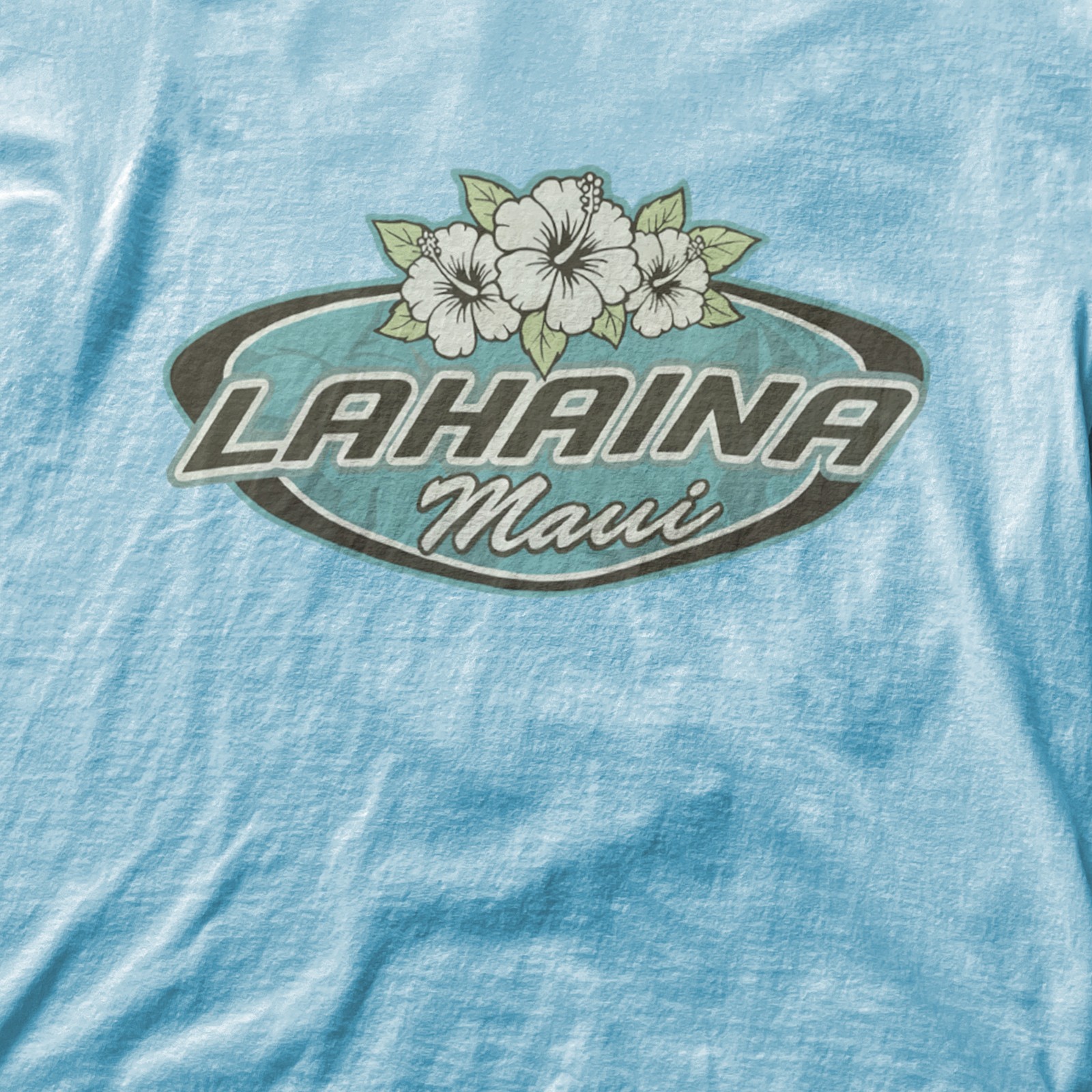 Vintage 2000S Era Lahaina Hawaii Souvenir Light Blue T Shirt gallery