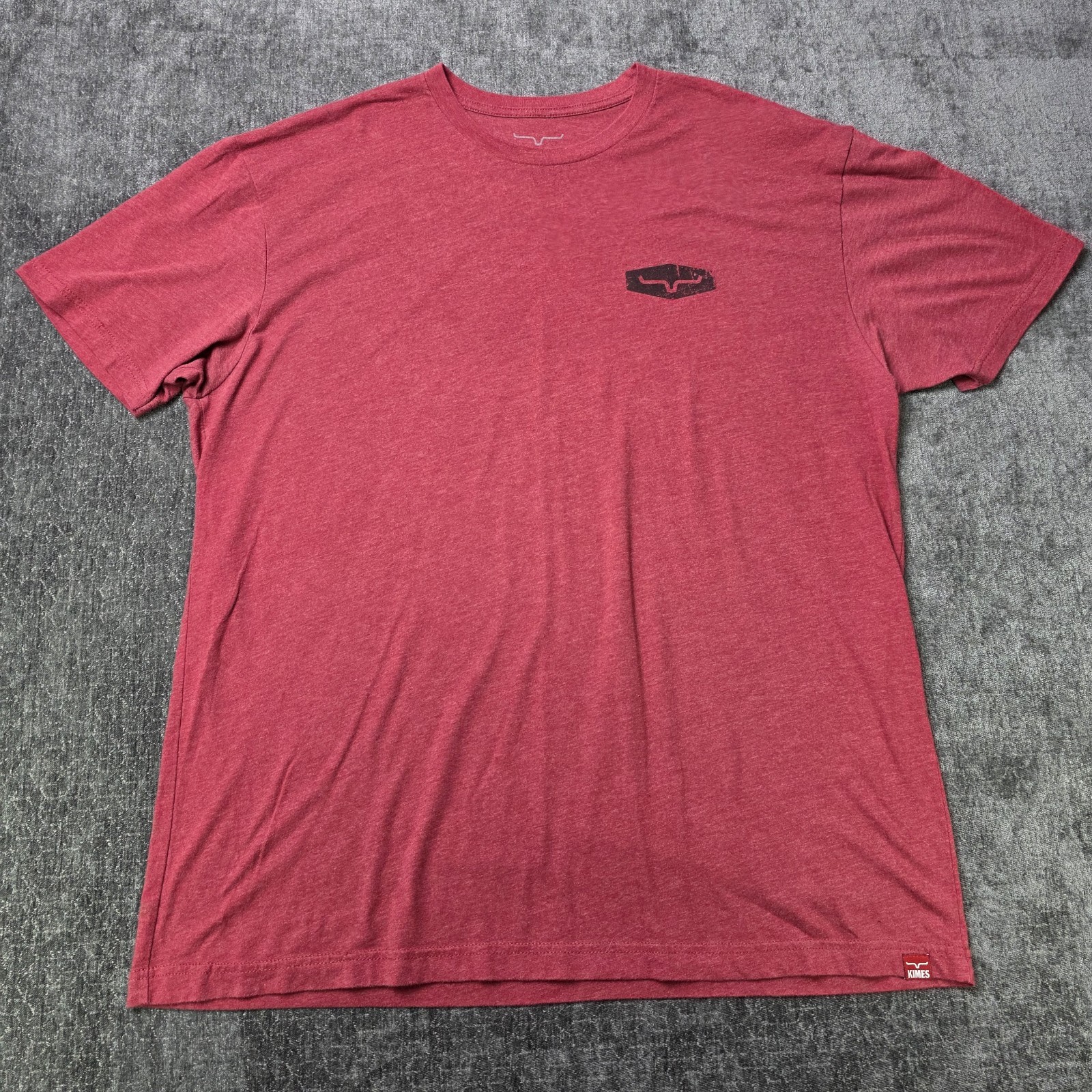 Kimes Ranch T Shirt Mens Large Red Double Sided Rodeo Cowboy Polycotton Tee L