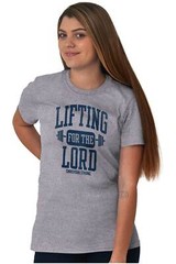 Blessed Christian Strong Gym Workout Fitness Womens or Mens Crewneck T Shirt Tee