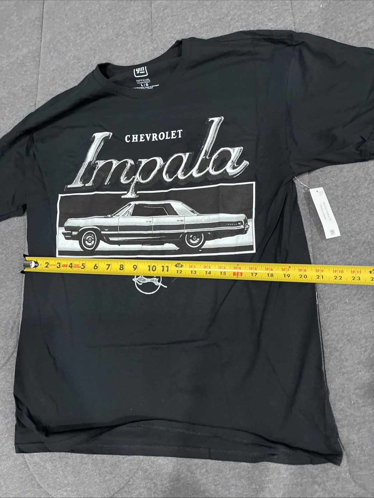 CHEVROLET IMPALA Officially Licensed T-Shirt Black Size Large gallery
