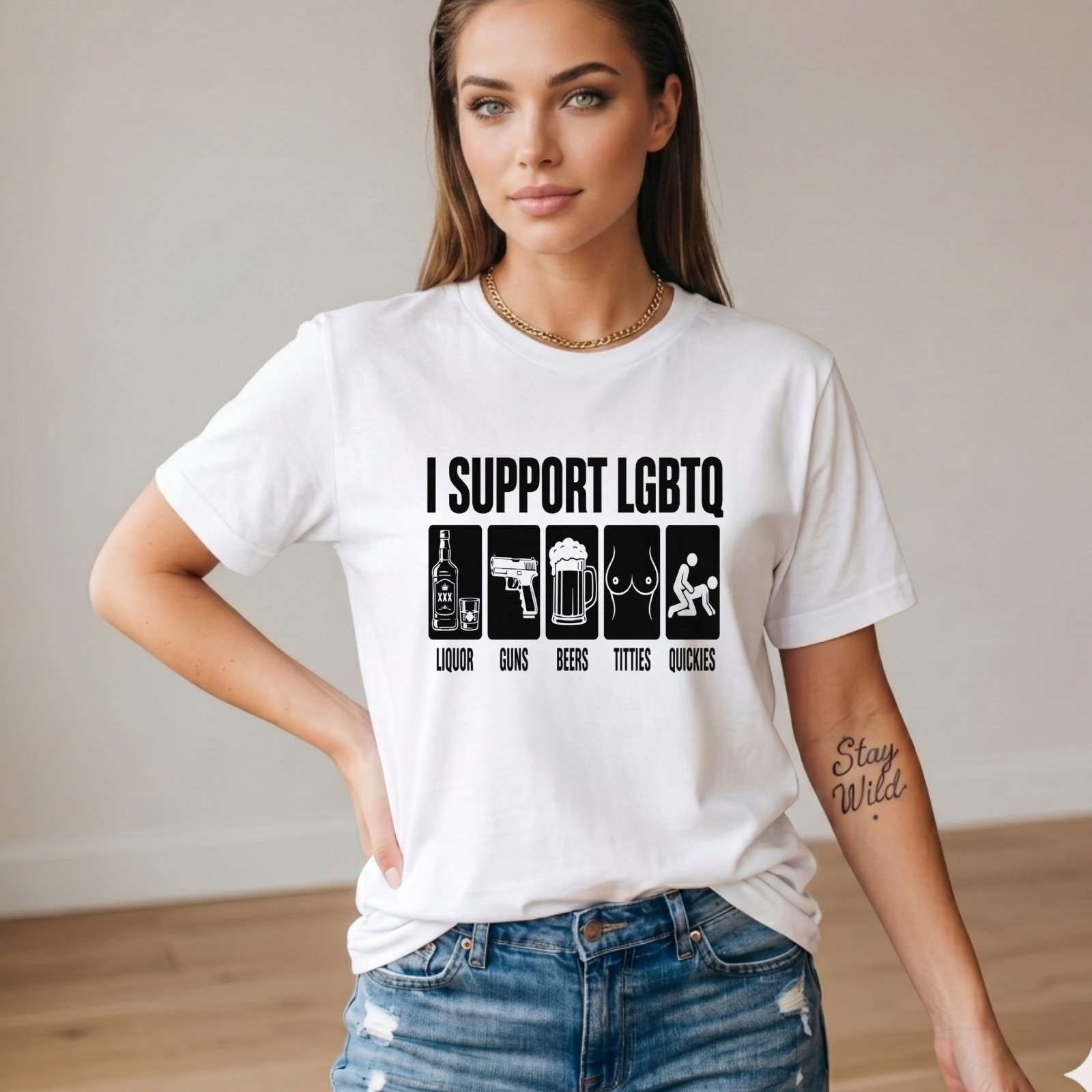 I Support LGBTQ T-Shirt Pride Month Graphic Tee Social Justice Tee Gift For Him gallery