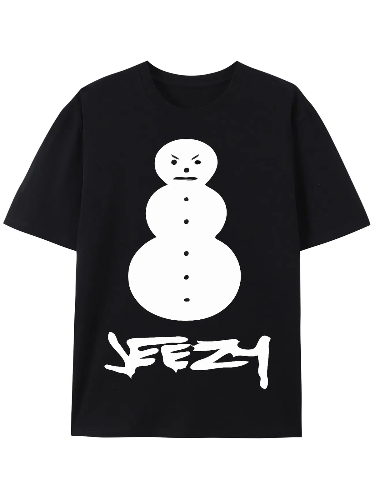 Young Jeezy 100% Cotton Snowman Graphic T-Shirt - Casual Hip Hop Style Crew Neck gallery