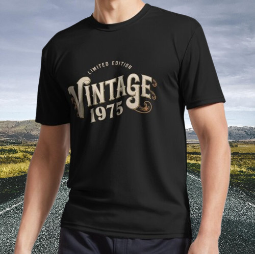 New Shirt Modern Trendy Vintage 50th Birthday Active T-Shirt Funny Size S - 5XL gallery