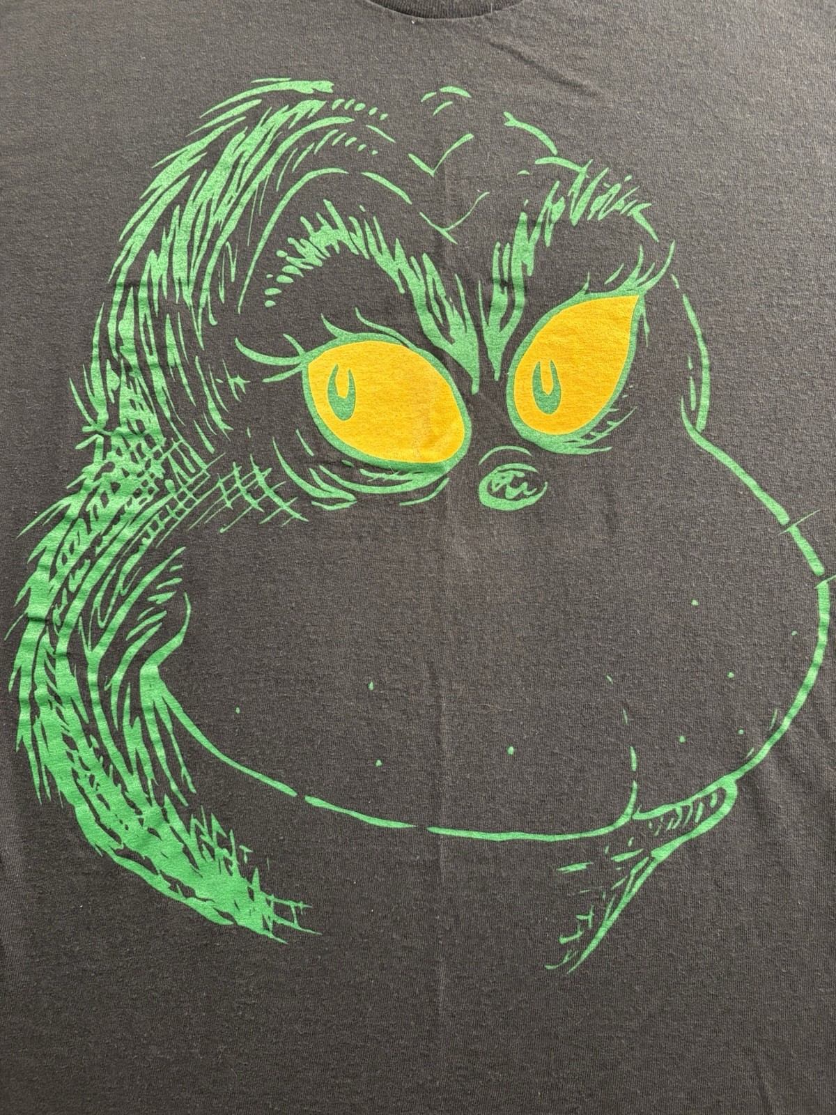 Dr Seuss The Grinch T-Shirt Mens XL Black Hybrid Apparel Christmas Graphic gallery