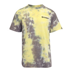 Element Men’s T-Shirt Yellow Dark Grey Blazin’ Chest Tie-Dye S/S (S09)