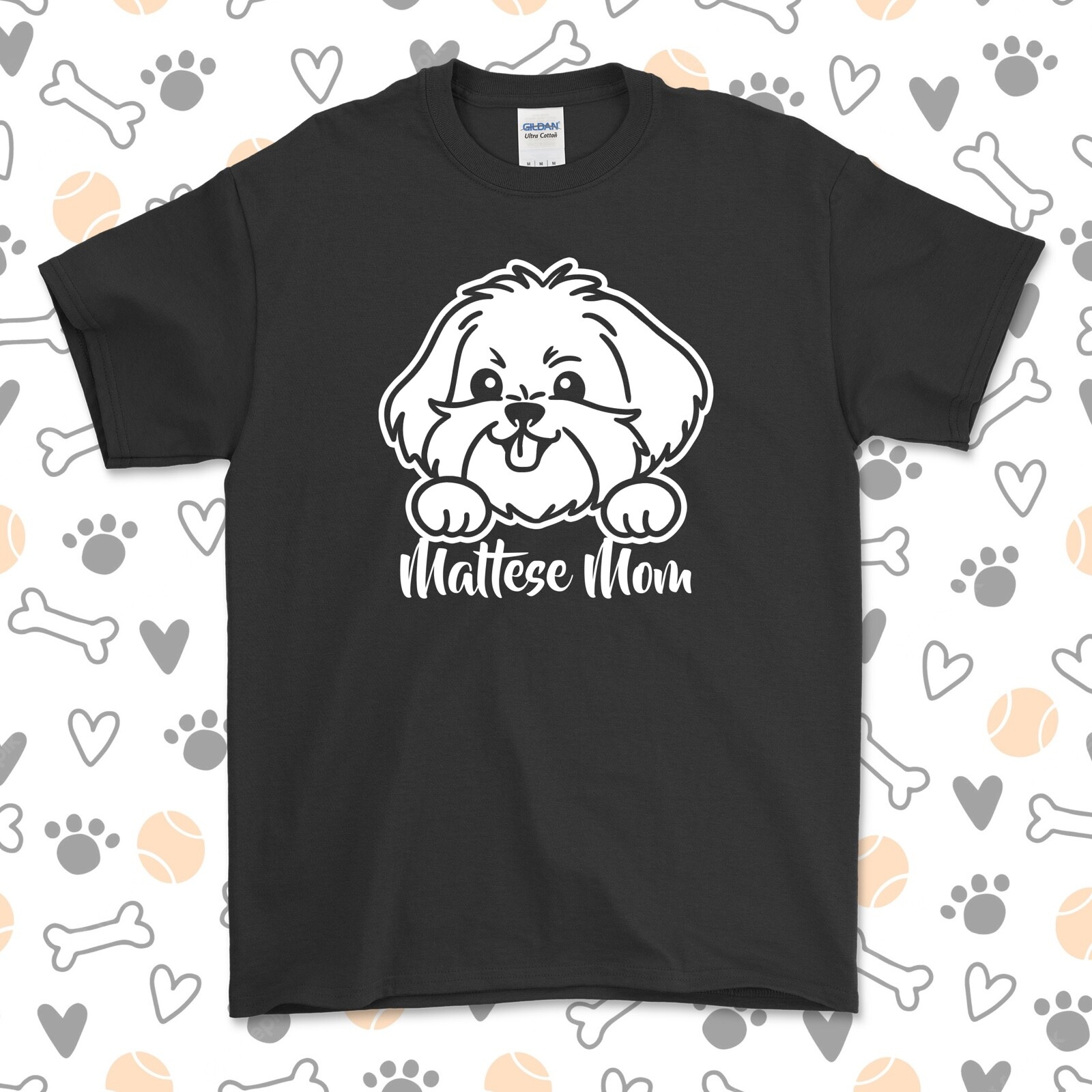 Maltese Mom T-Shirt | Dog Breed | Pick Your Color! | Dog Mom |