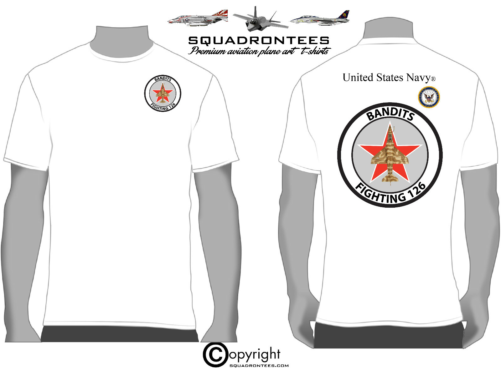 VF-126 A-4 Skyhawk Squadron T-Shirt D4 – USN Licensed Product
