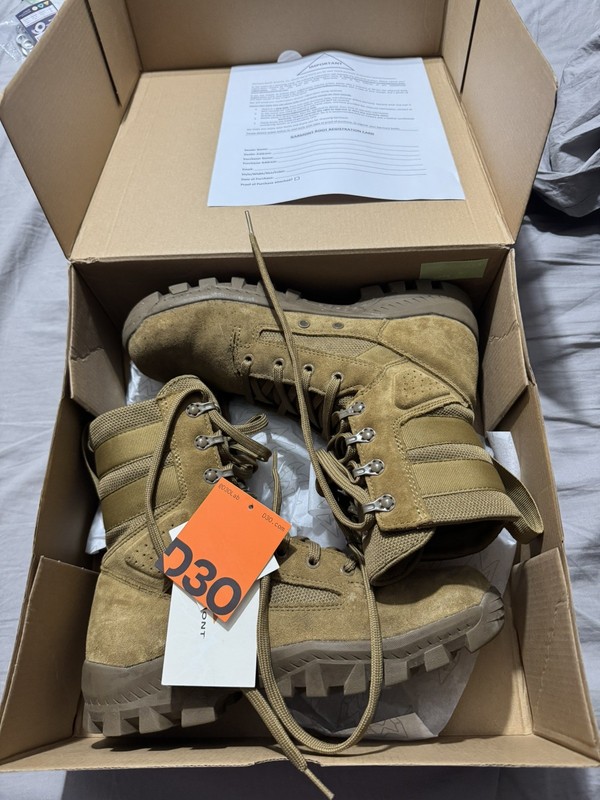 GARMONT T8 DEFENSE SIZE 9.0 REG BOOTS COYOTE BROWN 003059 670-1