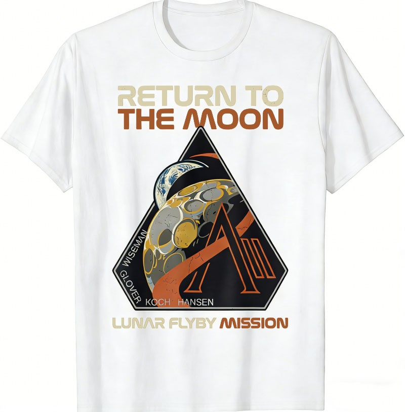 Vintage Artemis II Return to The Moon Mission Patch 2026 Gift Unisex T-Shirt gallery
