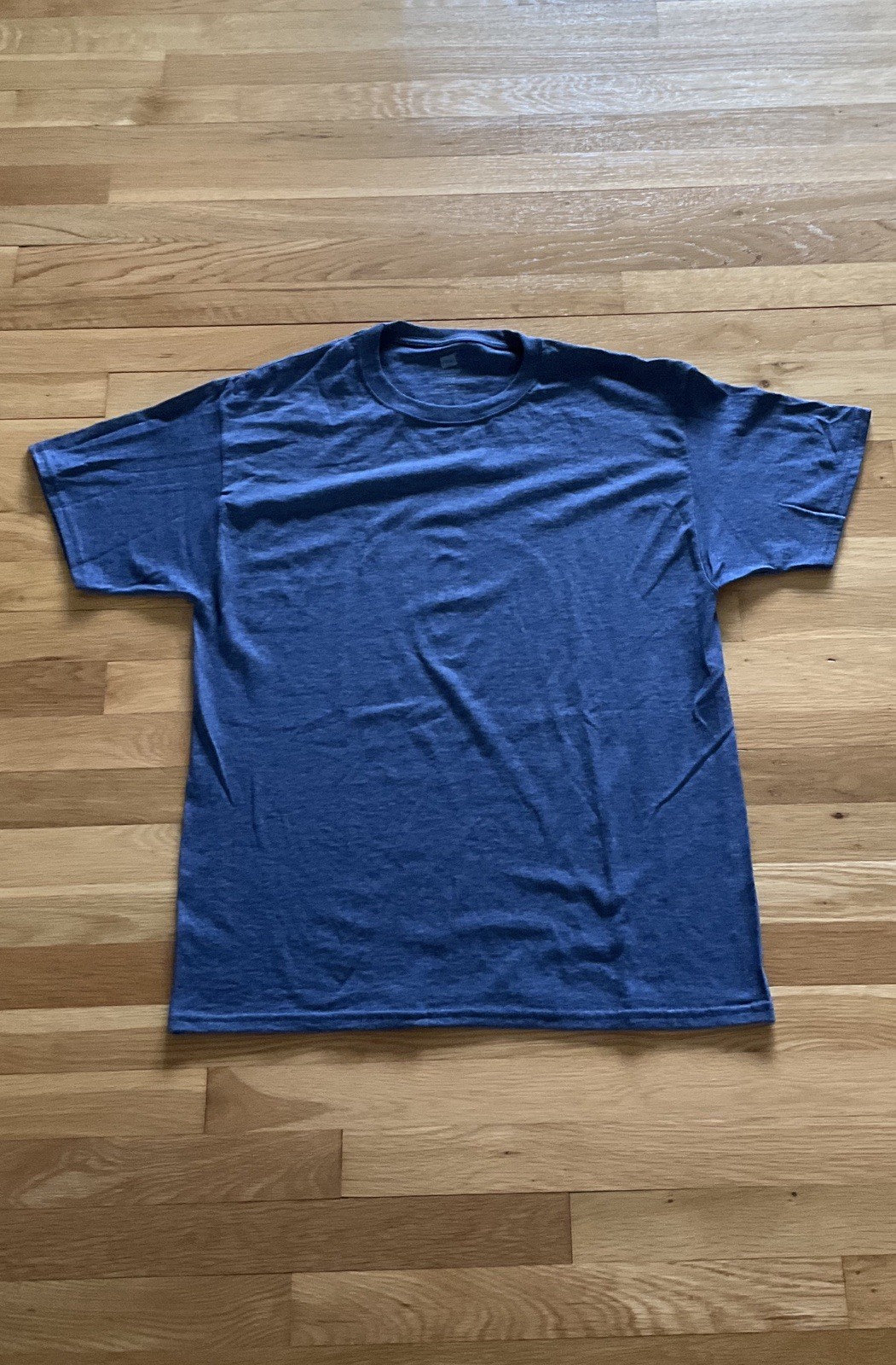 Hanes ComfortBlend EcoSmart Blue Crew Neck Short Sleeve Men’s T-Shirt Size L