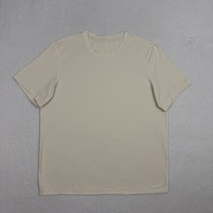 Lululemon Fundamental Tee Mens Large Bone Performance Gym Yoga Training Shirt