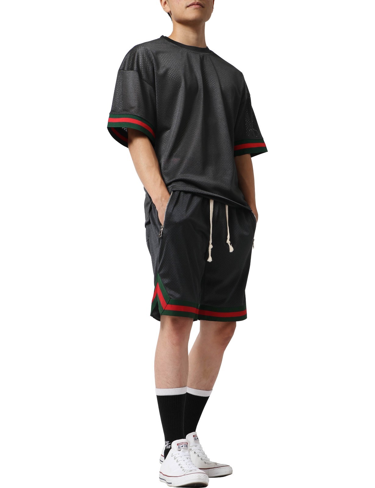 Mens Lightweight T Shirts MESH Tee Sport Basketball Soccer Fashion Short Sleeve gallery