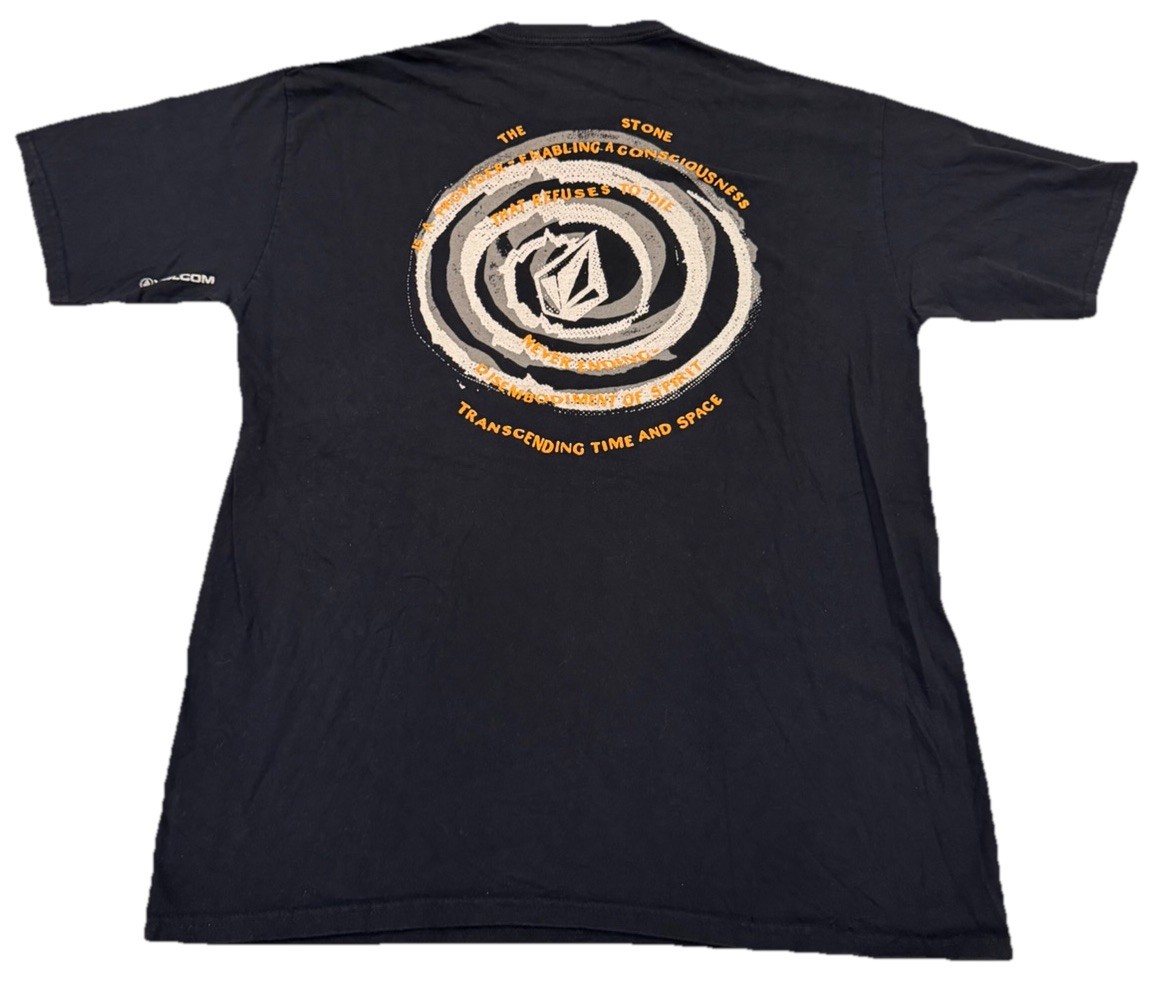Volcom Stone Collectable Logo Black T-Shirt Men’s XL 100% Cotton Streetwear Rare gallery