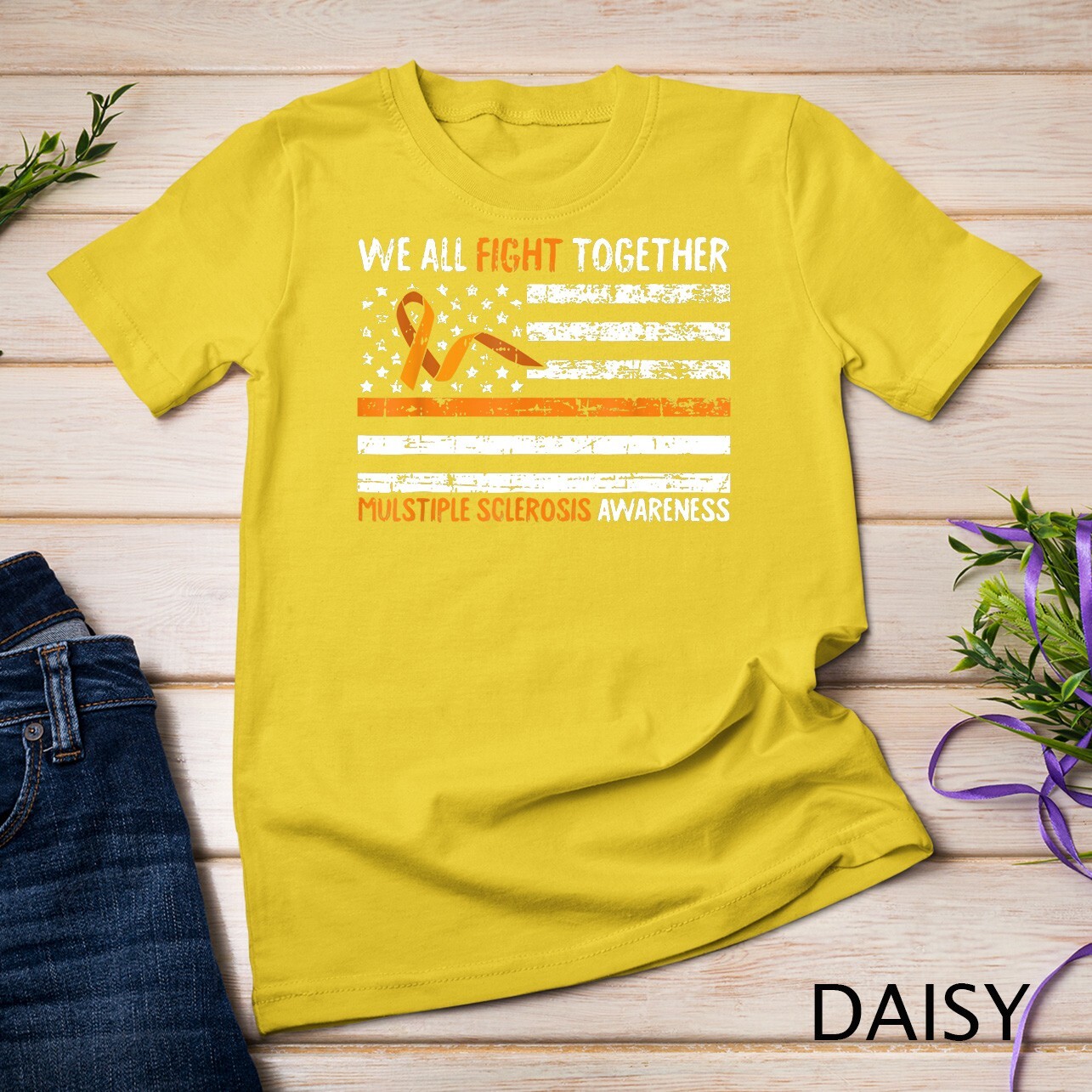 We All Fight Together Multiple Sclerosis Awareness MS Gifts Unisex T-shirt gallery