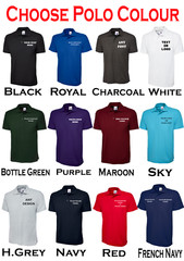 Personalised Custom Printed Polo Shirt Uneek your text logo unisex workwear top