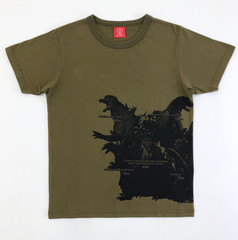 Godzilla | OJICO Collaboration T-shirt “All Star” Khaki Color TOHO Godzilla JP