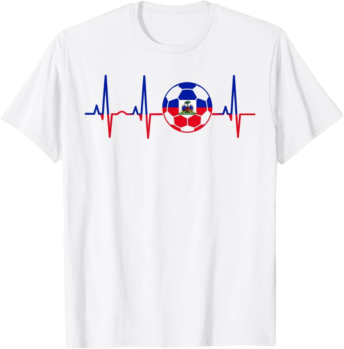 Haiti Haitian Flag Pride Men Haitian Heartbeat T-Shirt gallery