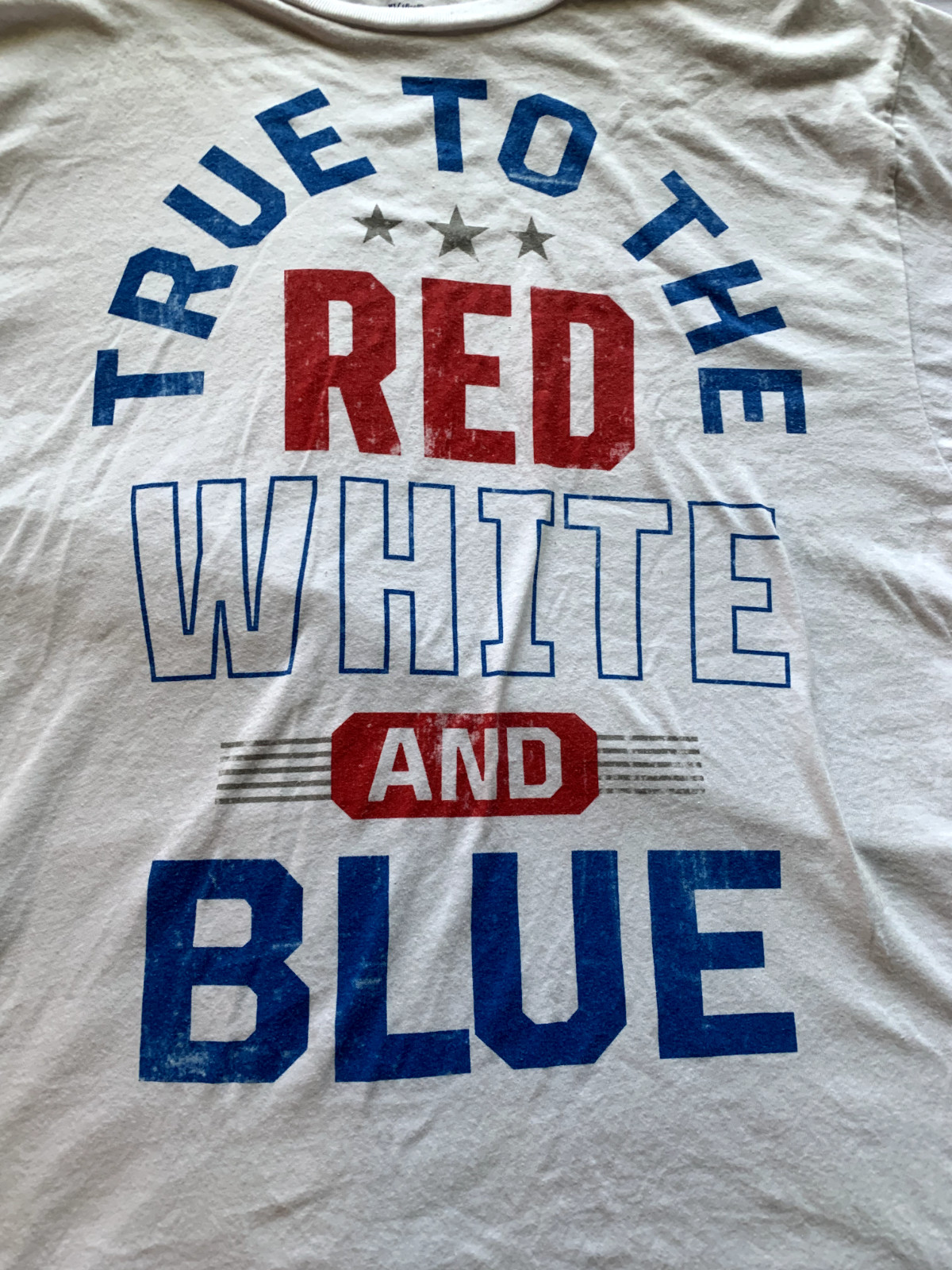 True to the red white and blue Mens tee shirt Size XL 46/48 gallery