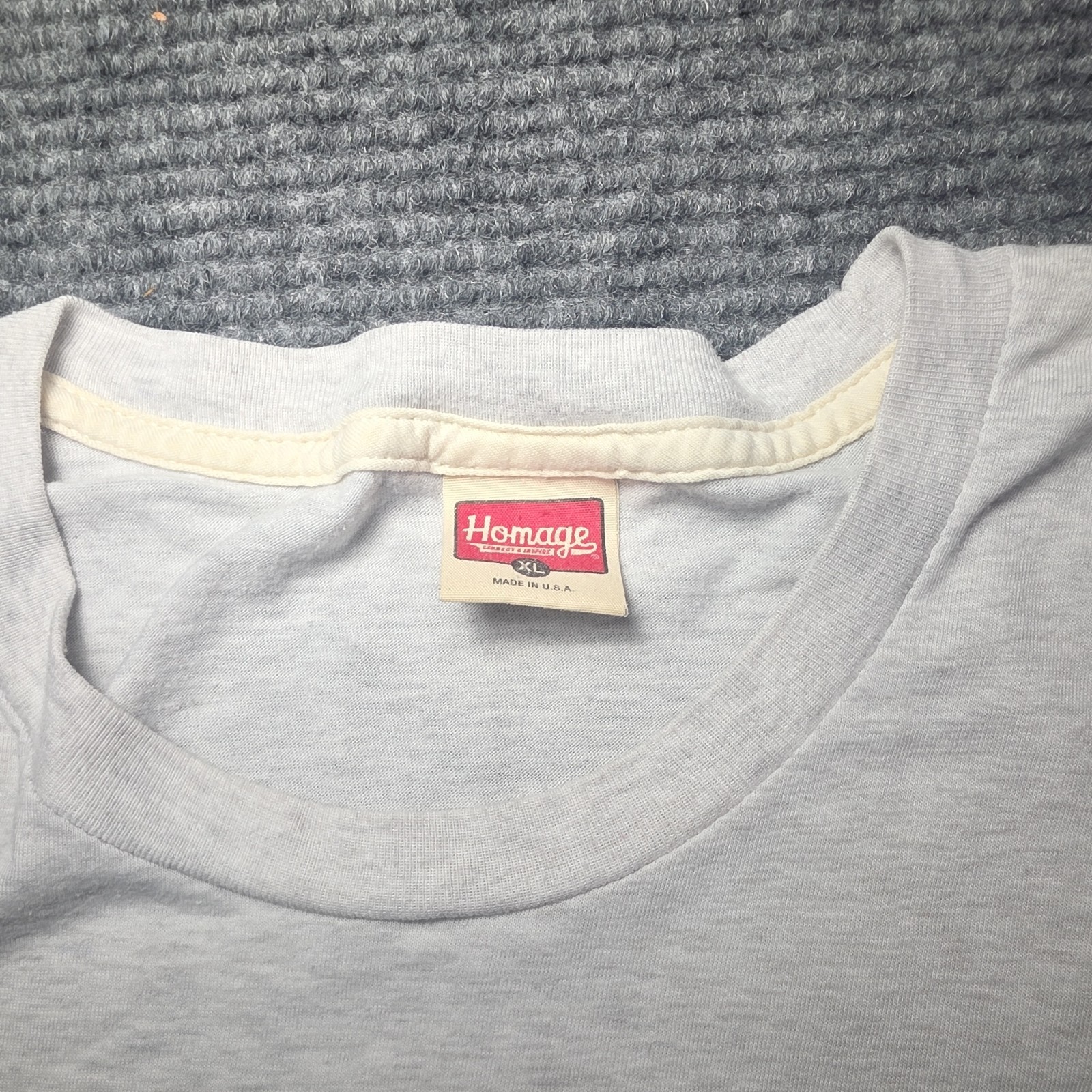 Homage Comiskey Park Graphic Print Men's XL Gray Polyester Cotton Rayon T-Shirt gallery