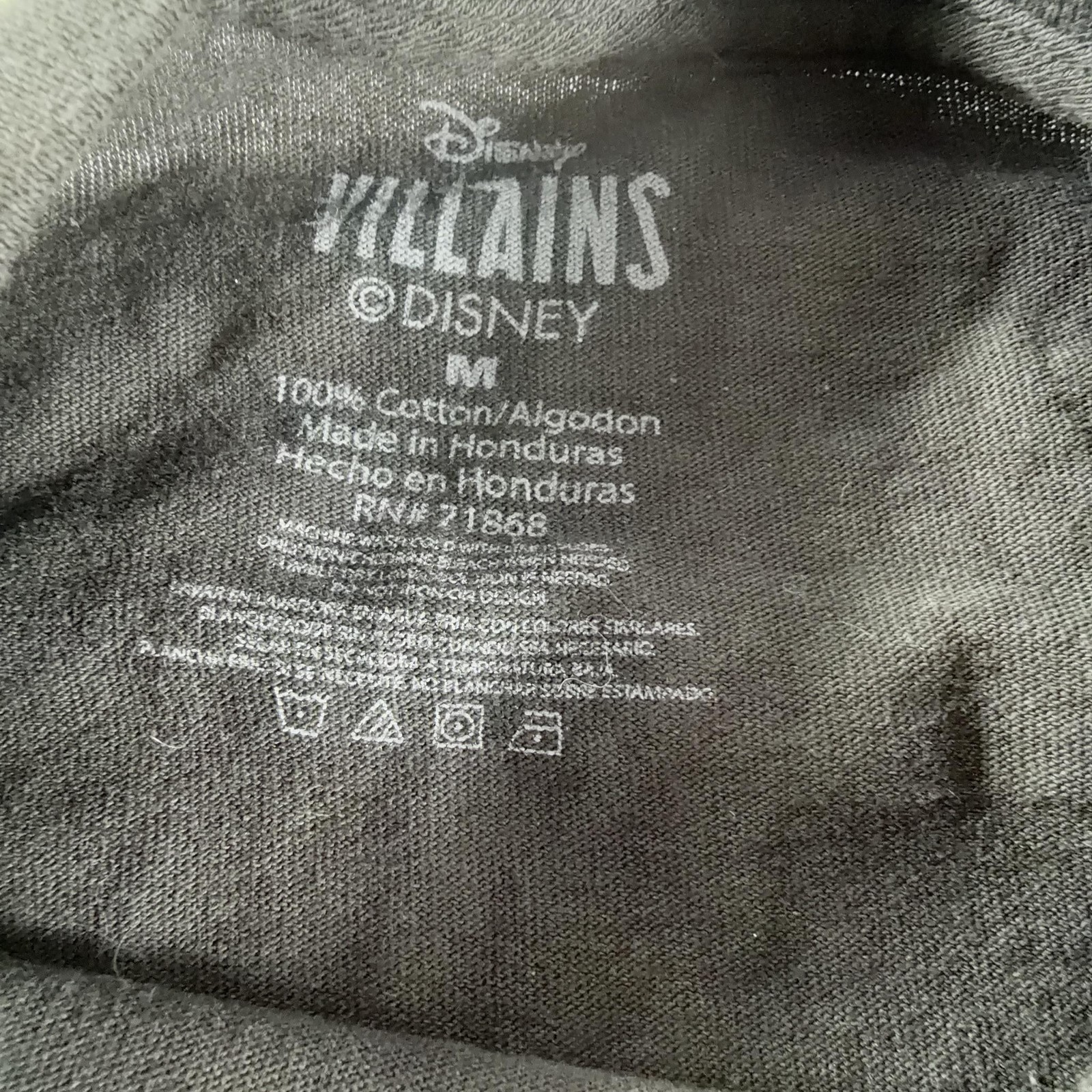 Disney Villains Shirt Mens M Black Collage Graphic Tee Cartoon Hades Ursula gallery