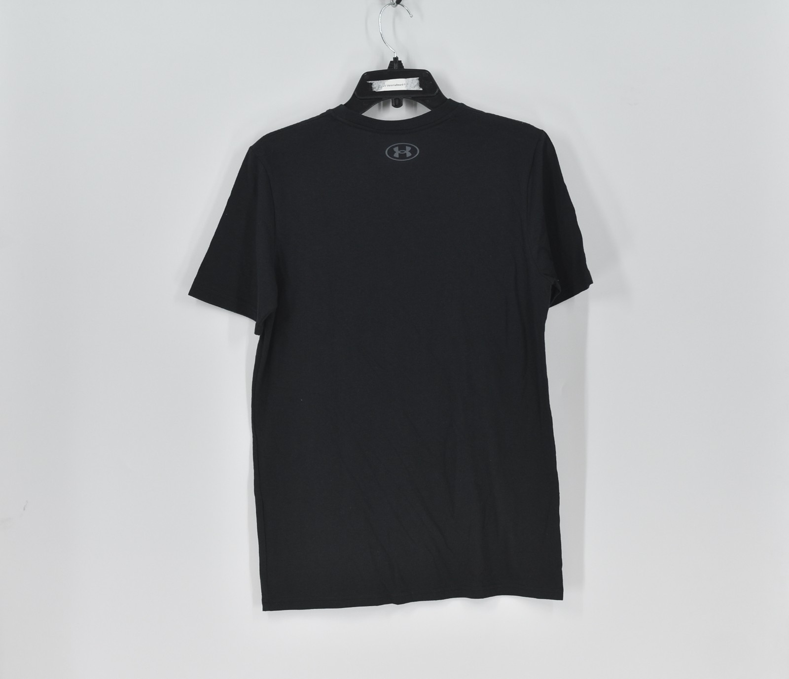 Men's Under Armour Baseball Script T-Shirt in Black and Pitch Grey Size Medium gallery