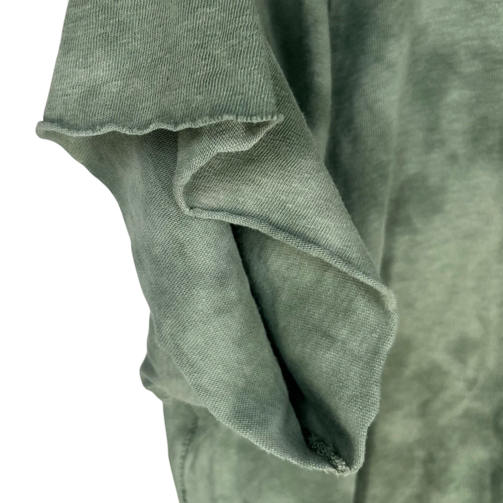Rag & Bone Men's XL Tshirt Linen Cotton Tie Dye The Hayden Green Stone Wash gallery