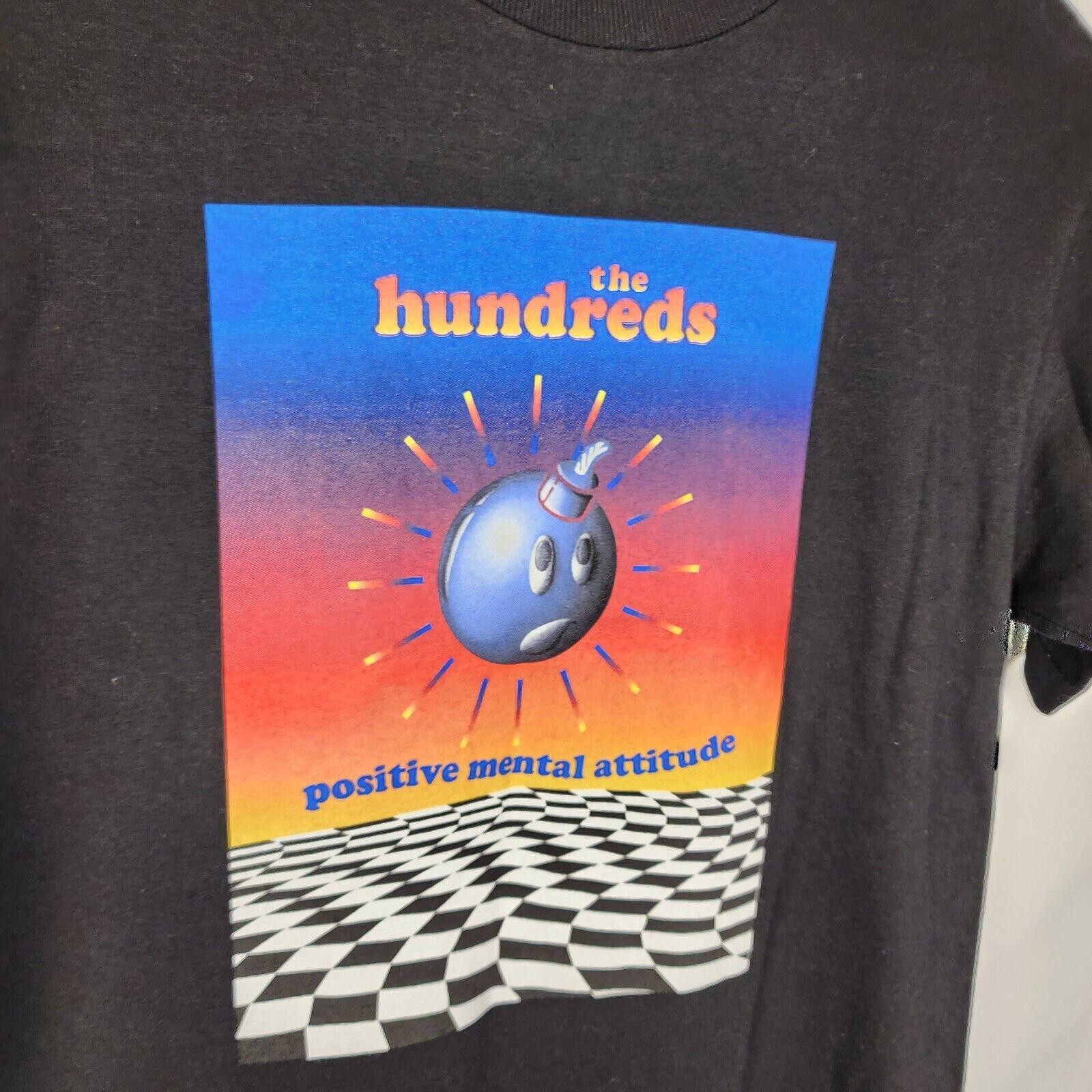VINTAGE The Hundreds Shirt Mens Small Black Short Sleeve Crew Graphic Bomb gallery