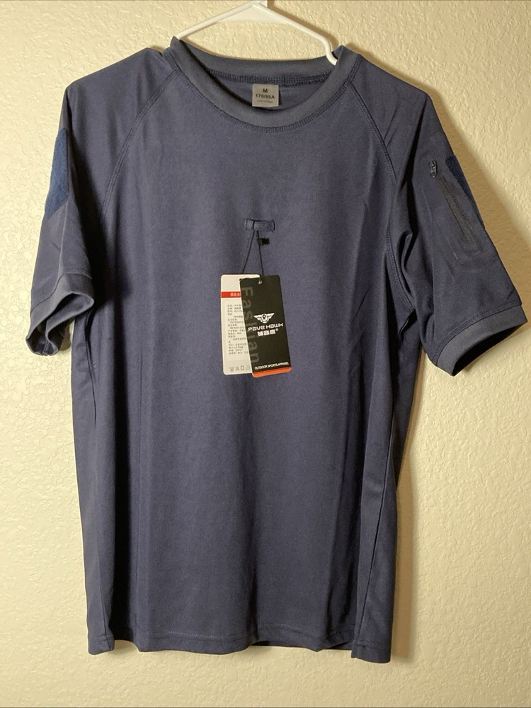 Pave Hawk Tactical T Shirt Medium Navy Blue Breathable Police Sheriff Security