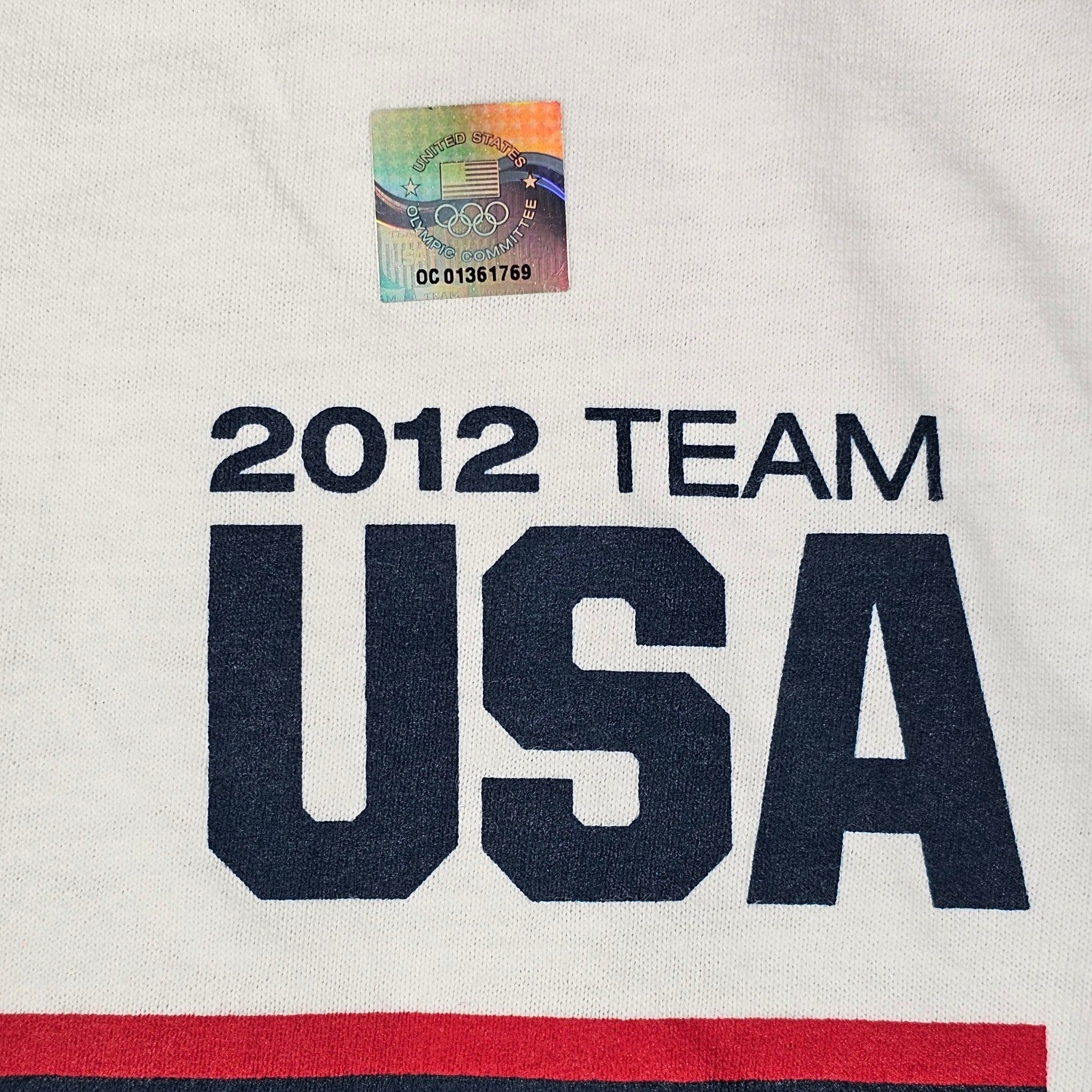 Vintage 2012 Team USA Olympic Long Sleeve Shirt White 2XL Hanes ComfortSoft Crew gallery