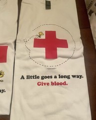 Peanuts American Red Cross Snoopy T-Shirts GOLDEN TICKET PRIZE COMPLETE SET OF 4