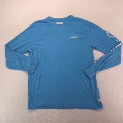 Magellan Outdoors Long Sleeve Crew Neck T-Shirt Mens Size Large L Blue