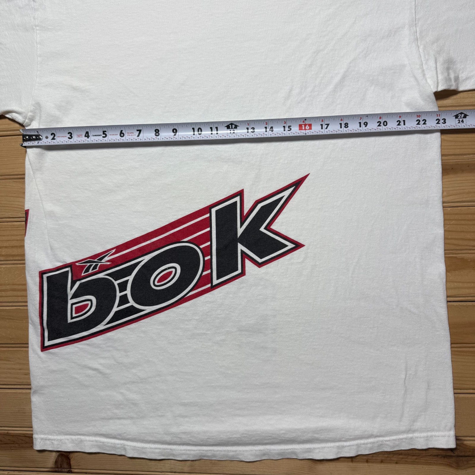 Vintage 90s Reebok Big Logo Spellout Streetwear Skater Single Stitch Shirt - XL gallery
