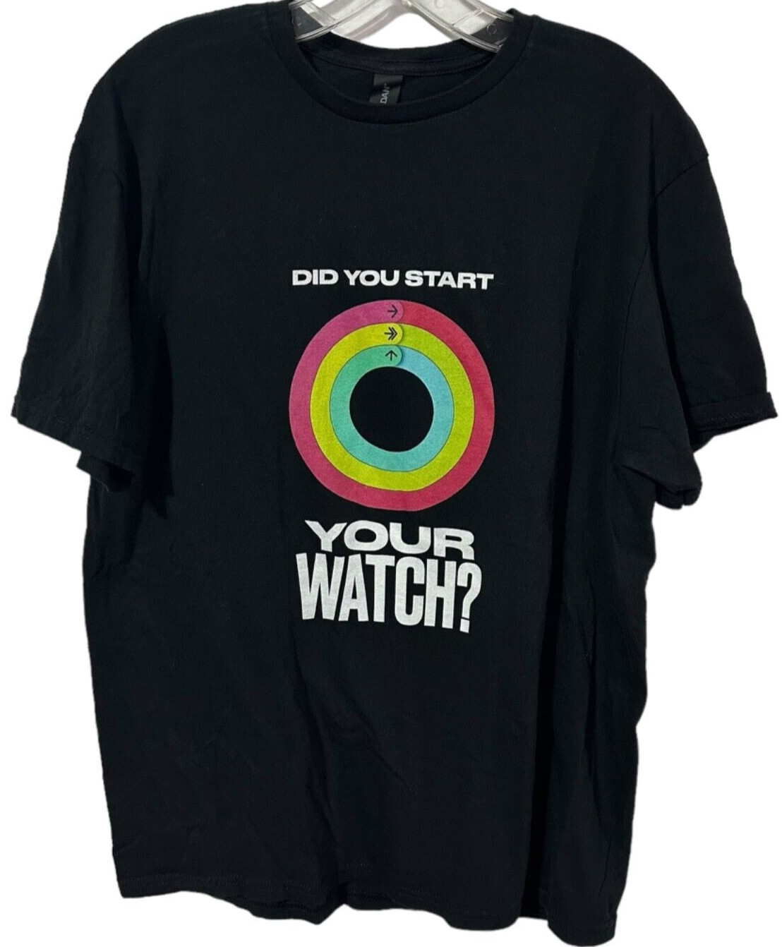 Apple Watch Men’s Shirt Size L – Did You Close Your Rings – Steve Jobs