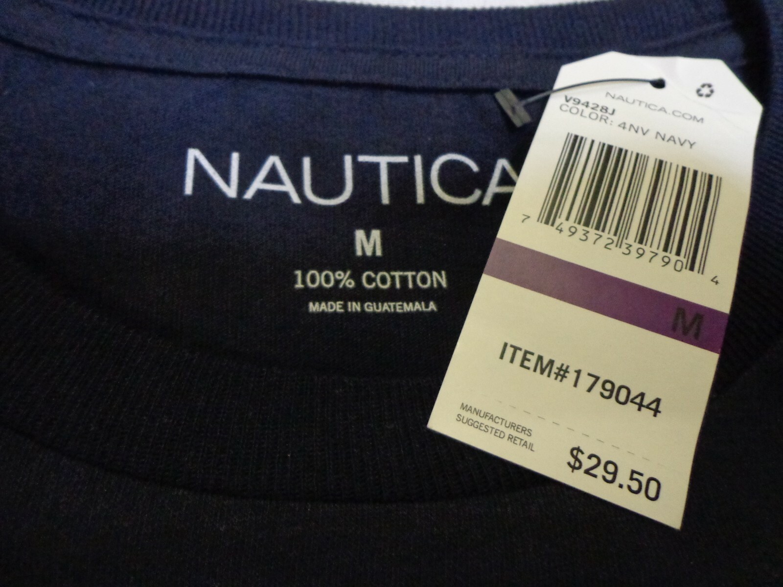 Nautica Sailing N-83 T Shirt Navy Blue Medium New MSRP $29.50 gallery