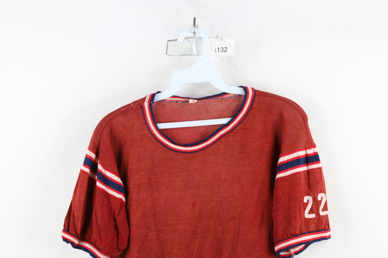 Vintage 40s 50s Mens S Rayon Durene Knit Chain Stitch Salem Jersey T-Shirt USA gallery