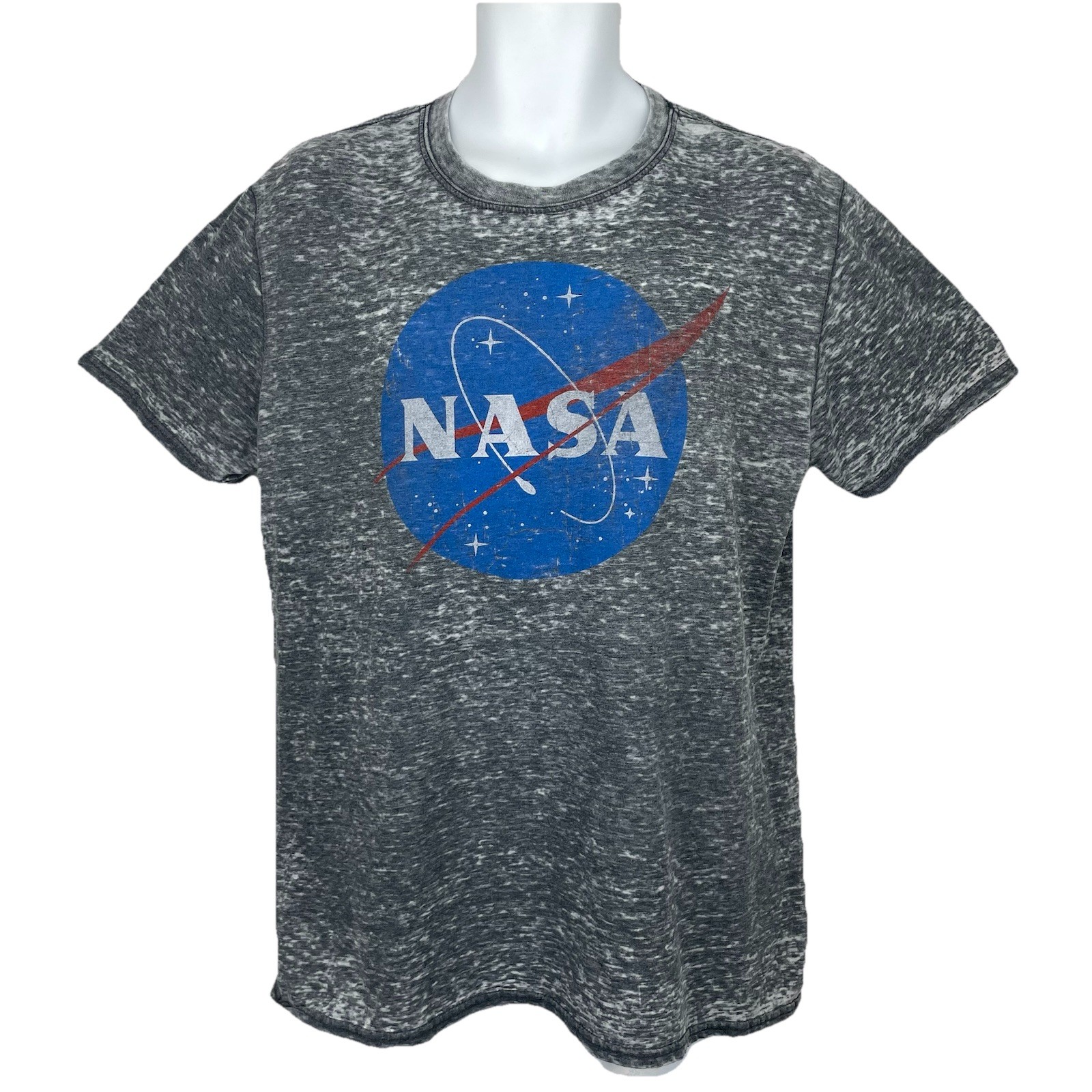 NASA Burnout T Shirt Classic Logo / Men’s (L) Gray Fifth Sun Cotton Blend gallery
