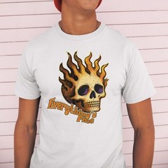 Vintage Everything Is Fine Skull Unisex T-shirt | Skull Lover Gifts for Men