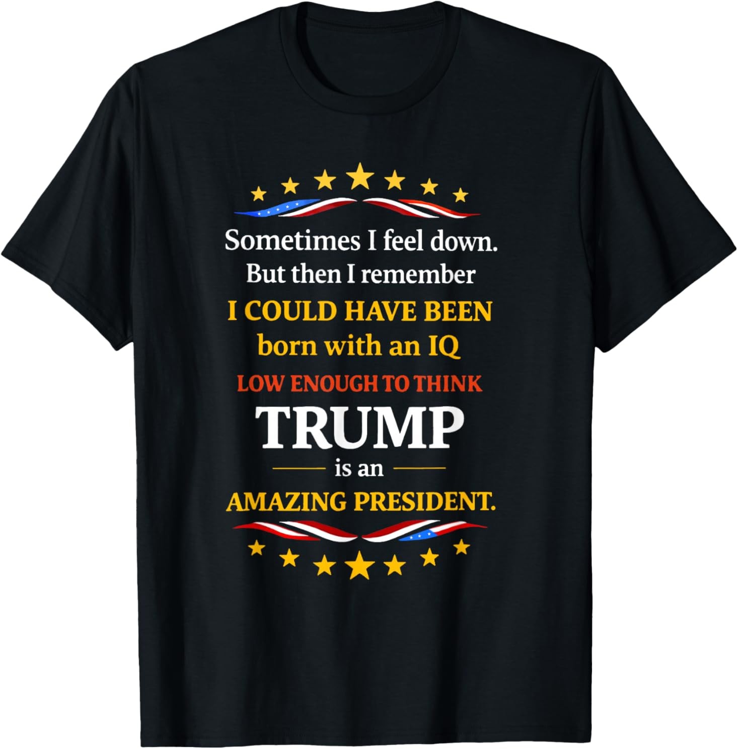Sometimes I Feel Down But Then I Remember I Could Funny Tee T-Shirt gallery