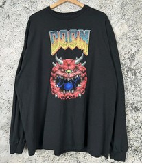 Doom Game Horror Graphic Long Sleeve Tshirt Movie Hype Men’s Size L