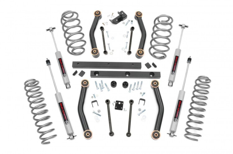 Rough Country 4″ Lift Kit with N3 Shocks fits 2003-2006 Jeep Wrangler TJ 4WD