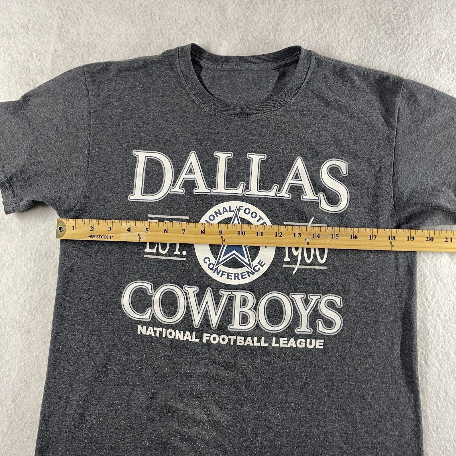 Dallas Cowboys Team Apparel T-Shirt Blue 1960 Graphic Logo Men’s Sz M Authentic gallery