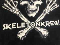 VTG.90’s SKELETON KREW Crossed Middle Finger Sega Mega ￼sleeveless Muscle Men L